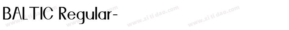BALTIC Regular字体转换